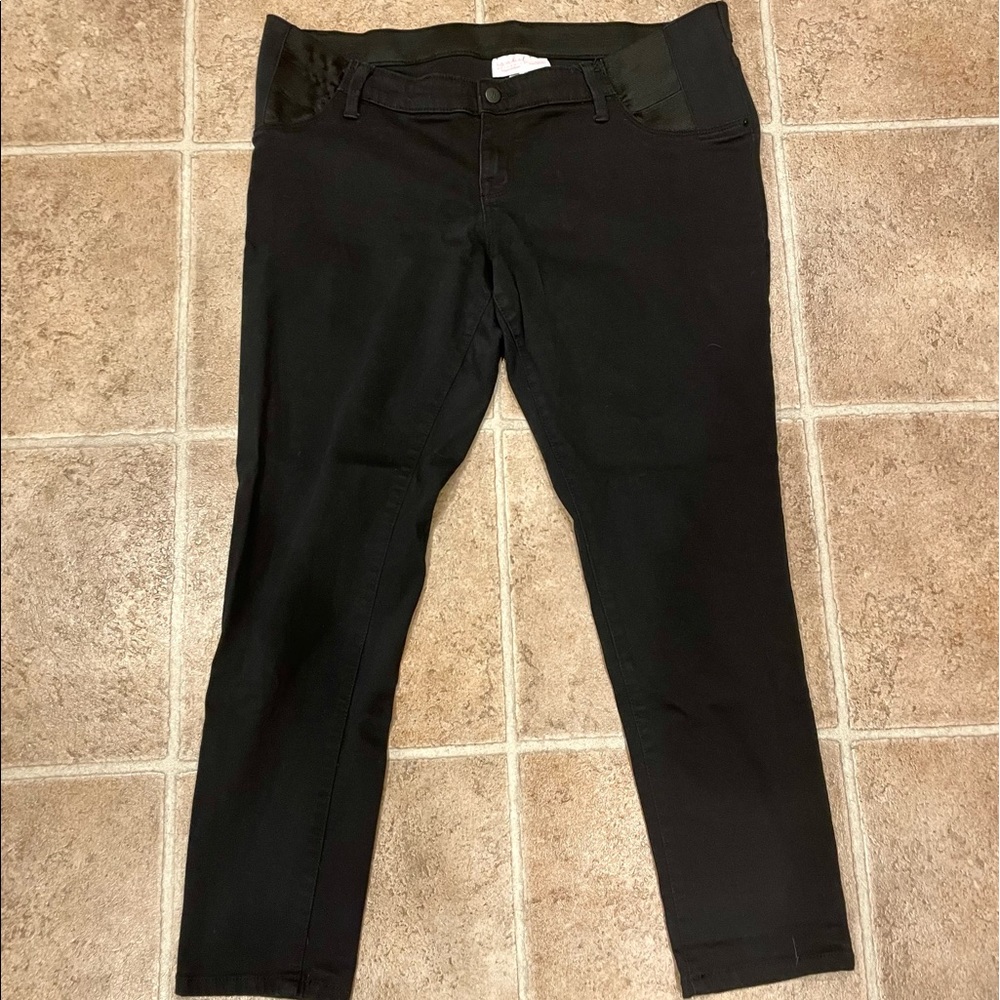 Isabel Side Panel Maternity Skinny Jeans